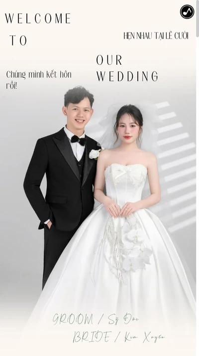 Thiệp cưới online Thiệp cưới Sỹ Đức & Kim Xuyến từ Cinelove