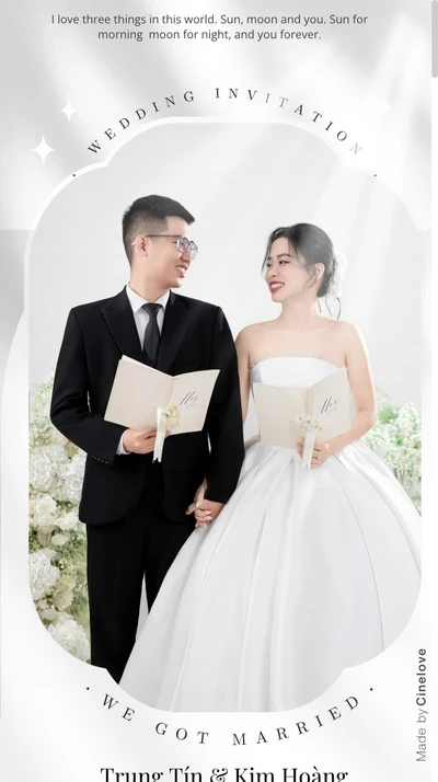 Thiệp cưới online Trung Tín - Kim Hoàng từ Cinelove