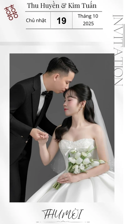 Thiệp cưới online Thu Huyền & Kim Tuấn từ Cinelove