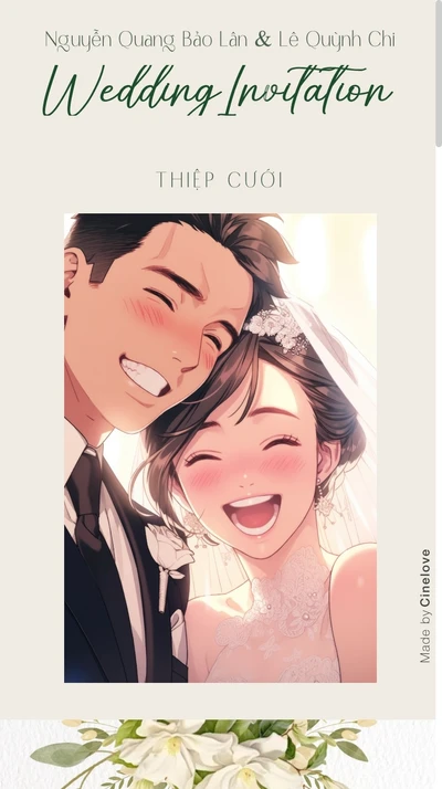 Thiệp cưới online Thiệp Cưới Lân & Chi từ Cinelove