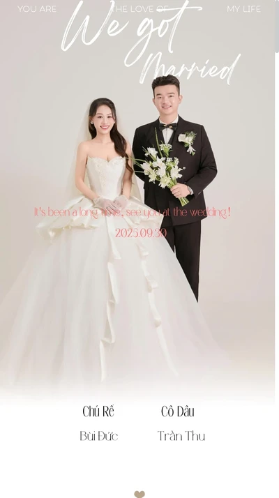 Thiệp cưới online Trang mới - 1/9/2025 từ Cinelove