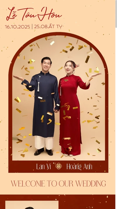 Thiệp cưới online Tân Hôn - 16.10 - Hoàng Anh & Lan Vi từ Cinelove