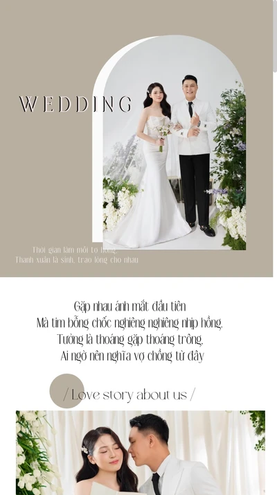 Thiệp cưới online Thiệp cưới 5 từ Cinelove
