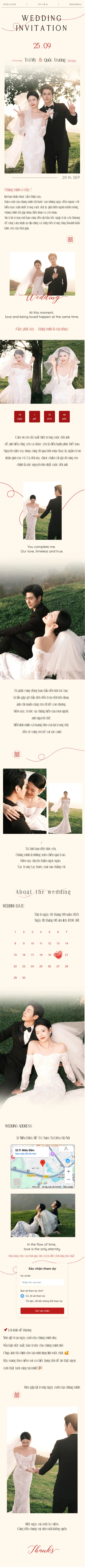 Thiệp cưới online miễn phí - Thiệp cưới 24 | Cinelove