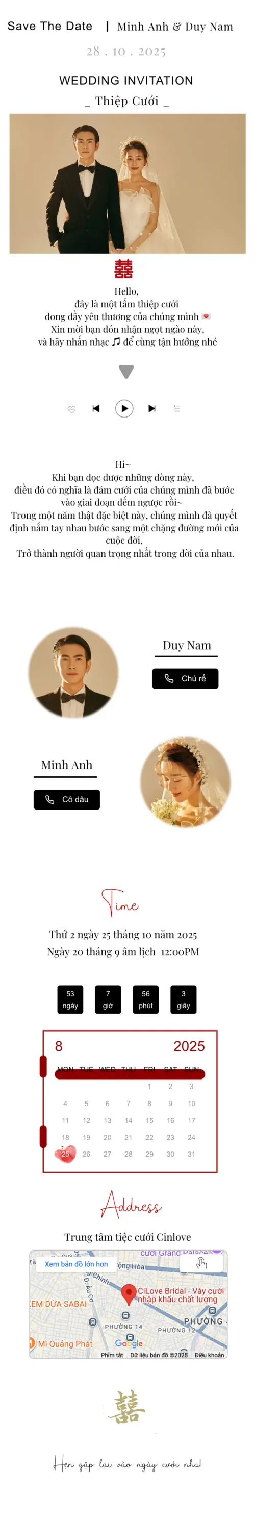 Thiệp cưới online miễn phí - Thiệp cưới 31 | Cinelove